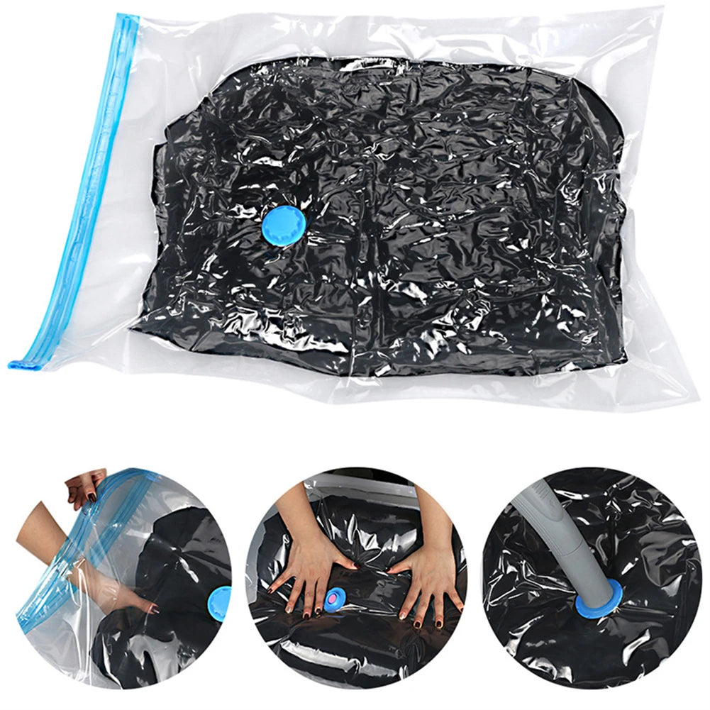 Vacuum Storage Bags With Valve Folding Compressed Space Saving Clothes Storage Big Size For Towel Cloth Blanket Beauty World Shop