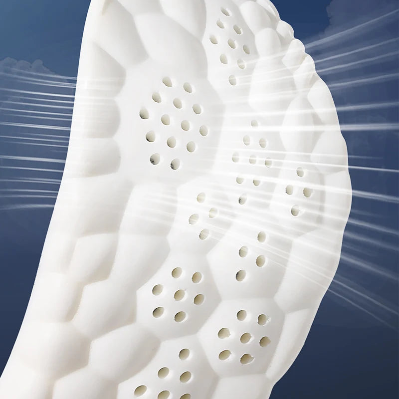1Pair/2Pairs/4Pairs High Elasticity Latex Sport Insoles Soft Shoe Pads Arch Support Orthotic Insoles Breathable Deodorant Insole Beauty World Shop