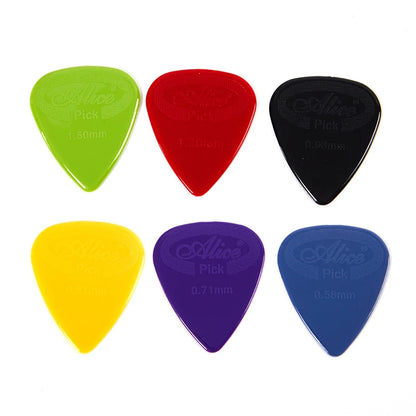 10pcs Alice Guitar Pick Non-slip Pick Nylon With Raised Surface Alice Guitar Finger Piece Non-slip Black And White Nylon Tuner Beauty World Shop