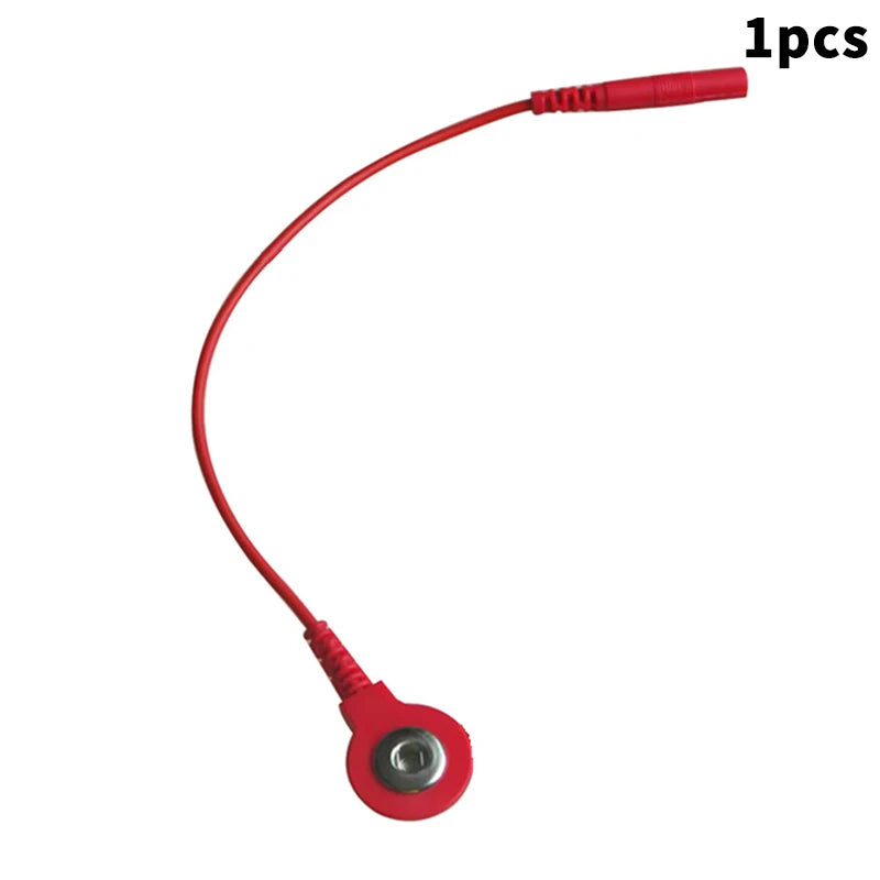 Standard Electrode Lead Wires Cables Electrode Wires DC Head 2mm Snap 3.5mm Plug For Tens/Ems Massager Therapy Electrode Gloves Beauty World Shop