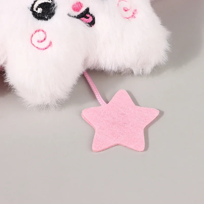 1PC Star Pendant Key Chain Doll Album Plush Pendant Doll School Bag Decoration Gifts Beauty World Shop