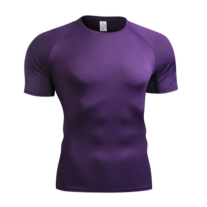 2026 Compression T Shirt Men Summer Sportswear Running T-shirt Elastic Quick Dry Sport Tops Tee Athletic Gym Workout Shirts Men Beauty World Shop