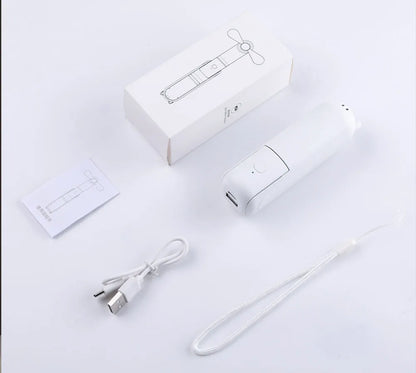 Portable Fan 2000mAh USB Rechargeable 3 Speed Mini Handheld Foldable Fan Hand Held Small Pocket Travel Fan with Handy Power Bank Beauty World Shop