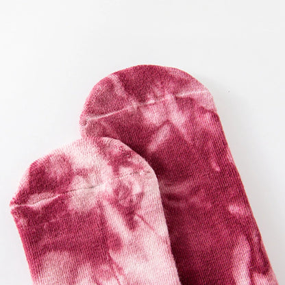 New Fashion Tie-dye Mid-calf Yoga Socks Pilates Socks Indoor Special Non-slip Sports Socks Dance Fitness Floor Socks Beauty World Shop