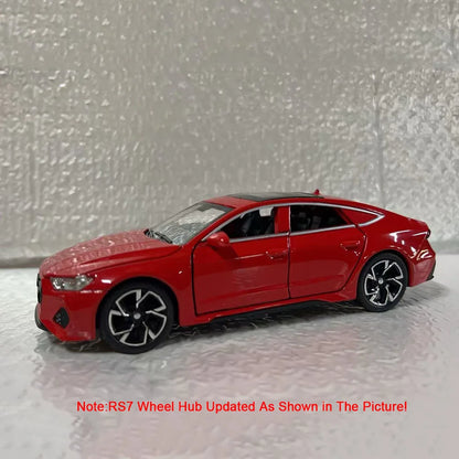 1:32 Audi RS7 Sportback Model Toy Cars Alloy Diecast 6 Doors Opened with Pull Back Rubber Tires Ornament Vehicle Toys Gifts Beauty World Shop