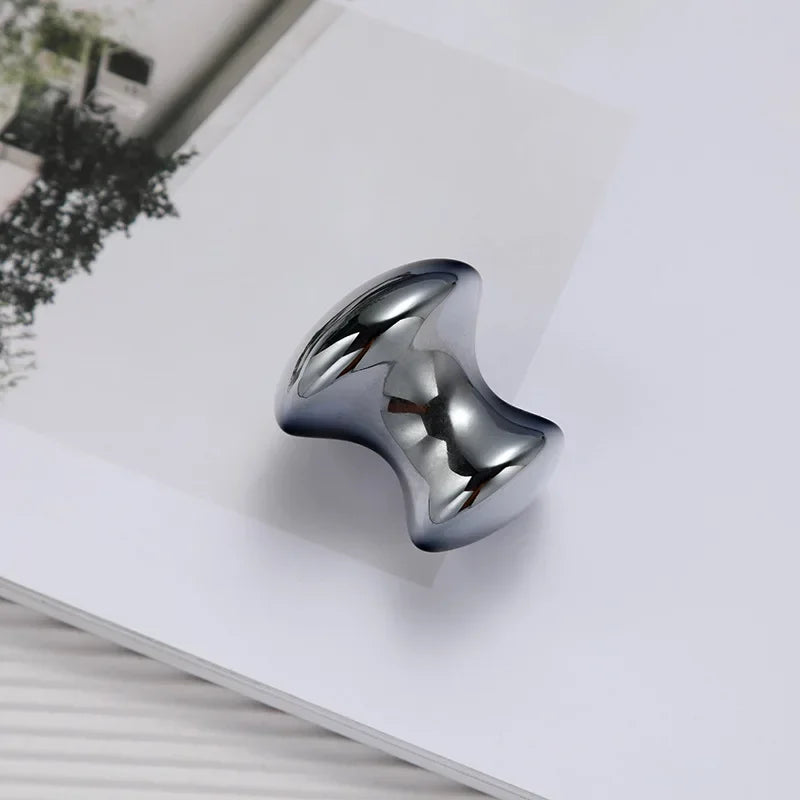 Gua Sha Face Massage Beauty Tool Mushroom Shape Terahertz Energy Stone Guasha Scraping Facial Massager for Spa Body Relaxing Beauty World Shop