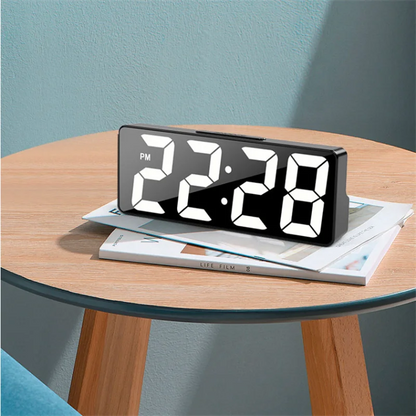 Latest Digital Clock LED Alarm Clock Bedroom Electronic Desktop Clock With Temperature Display Adjustable Brightness 12/24 Hours Beauty World Shop