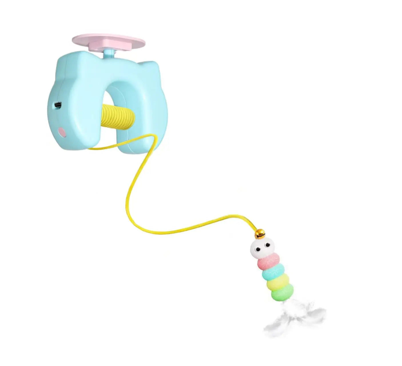 New Type Of Electric Cat Toy with 2 Ropes Smart Hanging Door Auto Swing Feather Toy A Self-entertainment And Cat-teasing Wonder Beauty World Shop