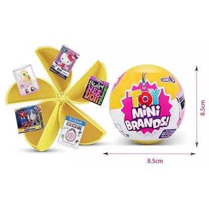 Disney 5 Surprise Capsule Toys Mini Brands Series 3 Mystery Blind Box Fashion Surprise Ball Cartoon Figures Collectible Toys Beauty World Shop