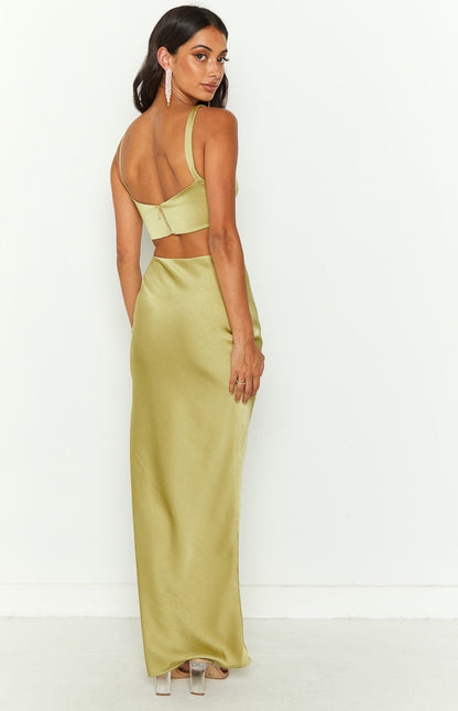 Sarah Green Corset Formal Maxi Dress BB Exclusive