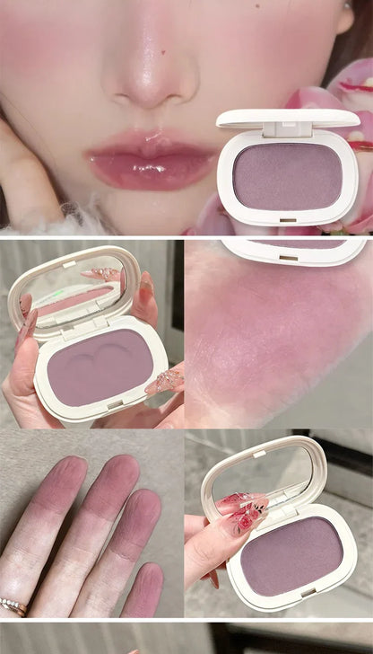 Phantom Bear Single-Color Blush Cream — Mochi Texture, Powder-Free Formula, Low-Saturation, Long-Lasting Natural Matte Finish Beauty Trend Shop