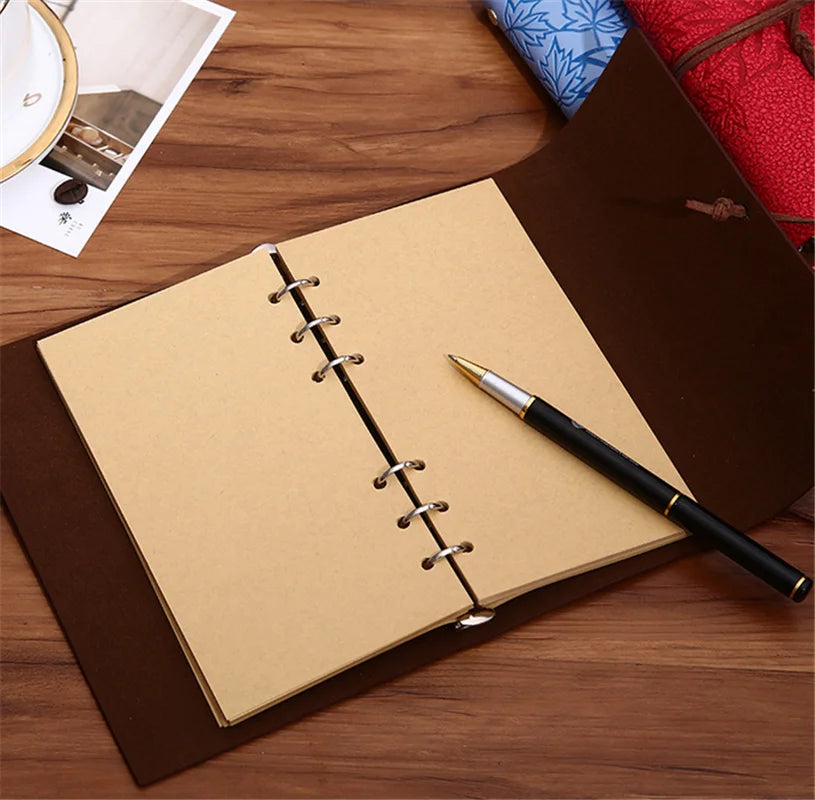 45 Sheets A5 A6 A7 Loose Leaf Notebook Refill Spiral Binder Inner Page Line Blank craft  Grid Inside Paper Stationery Beauty World Shop