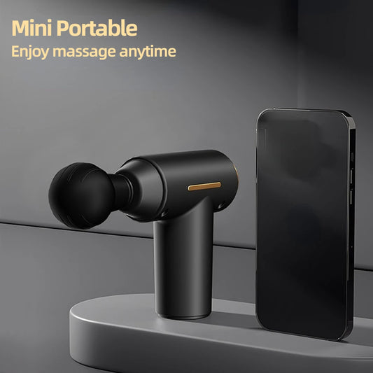 Portable Mini Muscle Massage Gun Vibration Massage Gun Body Neck Back Pain Gout Relief Deep Muscle Relaxation Massager Tools Beauty World Shop