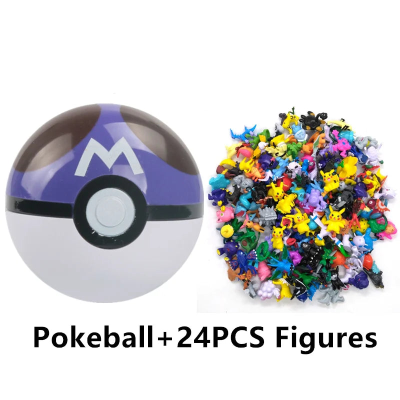 аниме фигурки Toys 7Cm Elf Ball 2-3cm Anime Action PokeBall Figures Monster Toy Model Dolls Children Christmas Gift Beauty World Shop