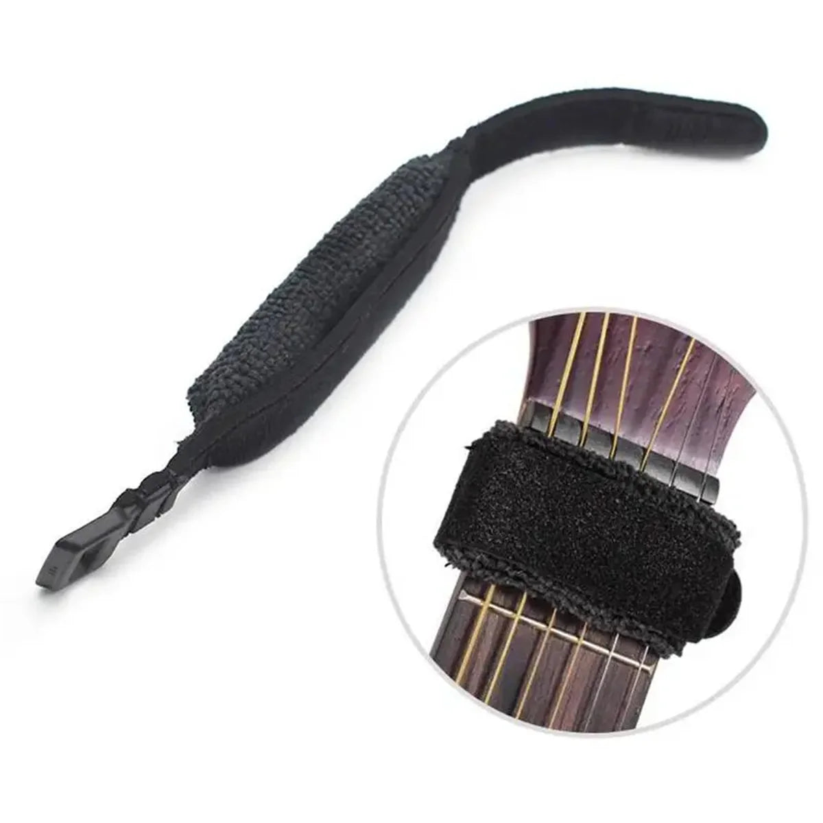 Miwayer Guitar Fret Strings Mute Noise Damper Mute Wraps Black Guitar Beam Tape for Guitars, Bass, and Ukulele Beauty World Shop