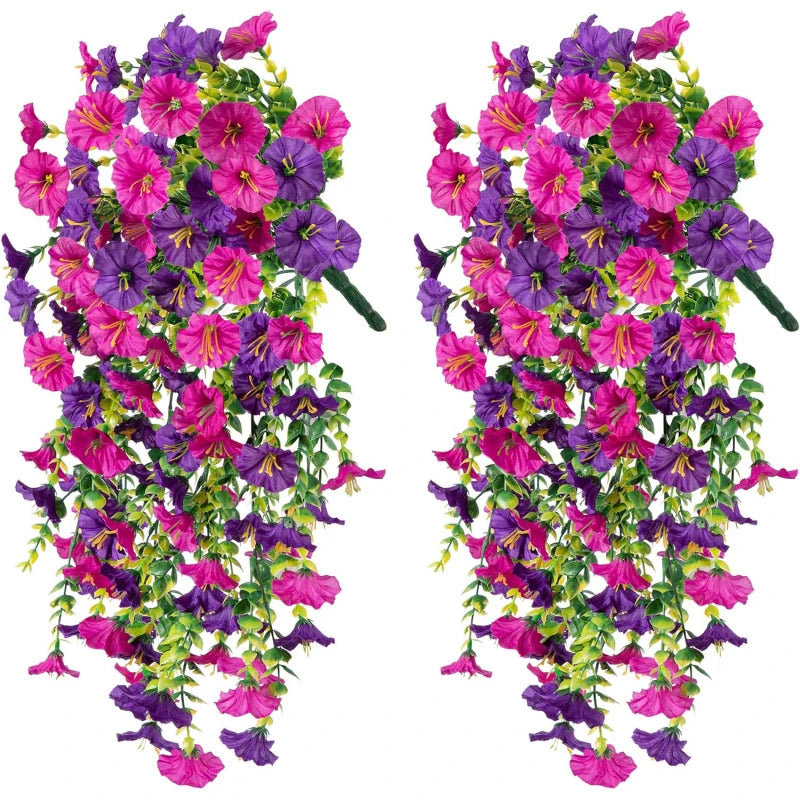 1/2Pcs Artificial Flowers Vine Morning Glory Wedding Bridal Home Room Table Festival Decor Outdoor Yard Garden Arch DIY Gift Box Beauty World Shop