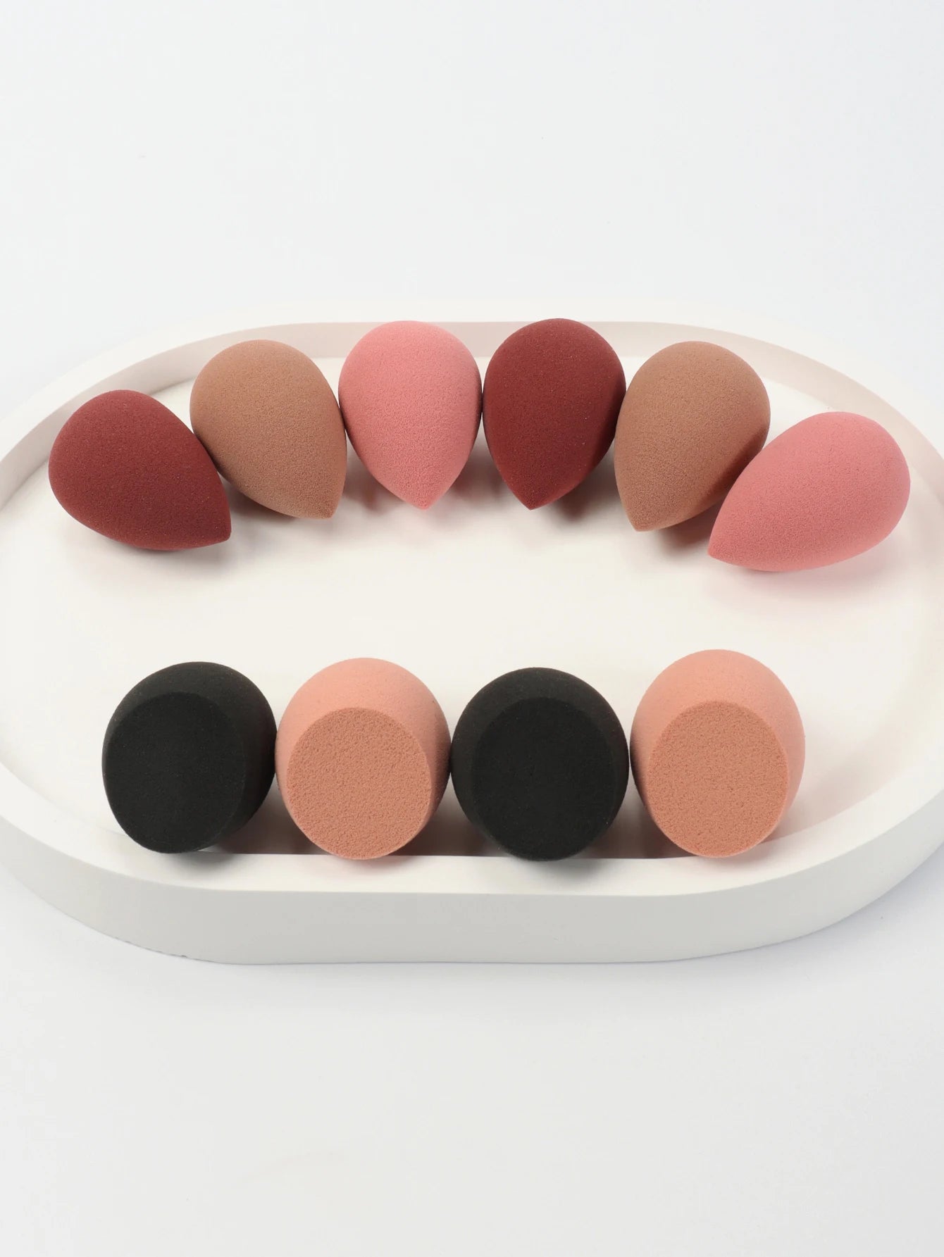 10 件 Mini Makeup Sponge Powder Puff Beauty Sponge for Makeup Concealer Liquid Foundation Face Cosmetic Puff Make up Sponge Beauty World Shop
