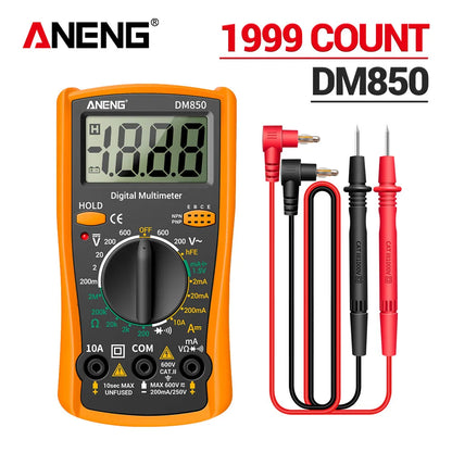 ANENG DM850 Digital Multimeter Automatic Professional 1999 Counts Auto AC/DC Votage Tester Ohm Current Ammeter Detector Tool Beauty World Shop