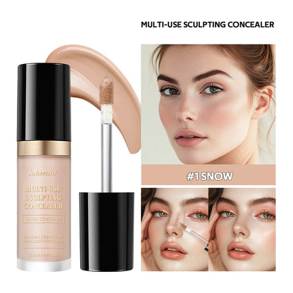 Long-lasting Coverage Concealer Matte Foundation Multi-Use Cream Oil Free Highlight and Retouch Face Makeup Products for Women Beauty World Shop