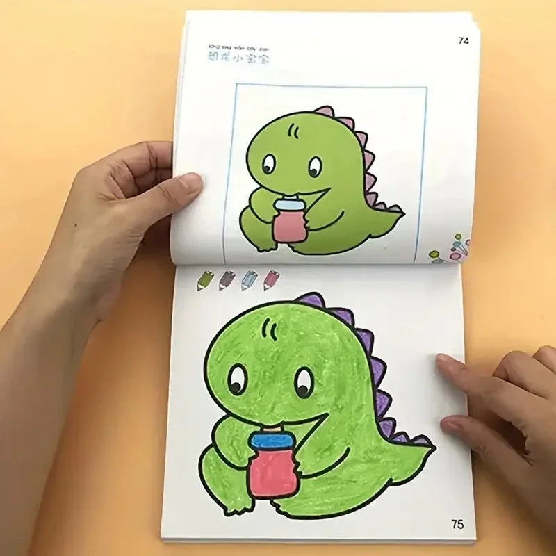 160 Page Children's Painted Painting Book Car Animal Vegetable Baby Picture Book School Early Education Enlightenment Stationery Beauty World Shop