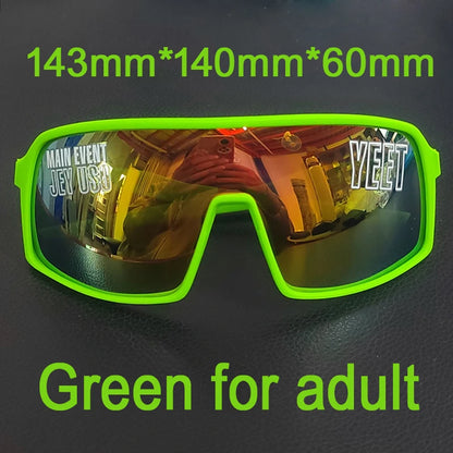Jey Uso YEET Sunglasses Sports Shades MAIN EVENT Blue Glasses Bloodline USOS RARE Colors Motorcycle Glasses Beauty World Shop