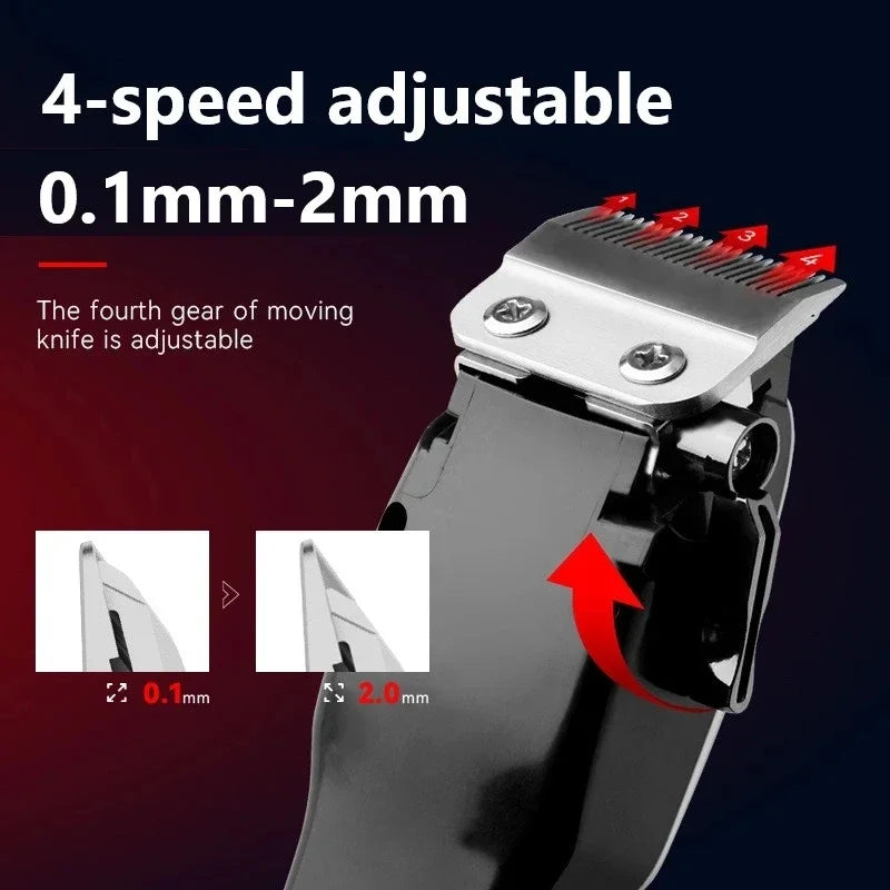 Kemei Electric Hair Clipper KM-PG809A Hair Cut Wireless Trimmer Men Professional Clipper Machine Rechargeable Hair Cut Barber Beauty Trend Shop