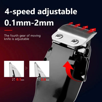 Kemei Electric Hair Clipper KM-PG809A Hair Cut Wireless Trimmer Men Professional Clipper Machine Rechargeable Hair Cut Barber Beauty Trend Shop