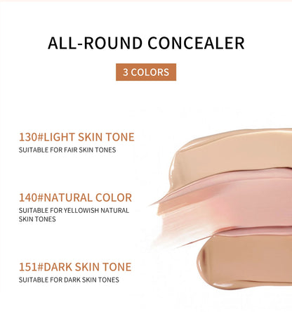 QIC Waterproof & Sweatproof Concealer Cream - Tattoo coverage, Long-Lasting Foundation, Natural,Full coverage, All Skin Types Beauty World Shop