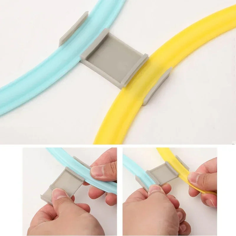 New Outdoor Kids Funny Physical Training Sport Toys Lattice Jump Ring Set Game 10 Hoops 10 Connectors for Park Play Boys Girls Beauty World Shop