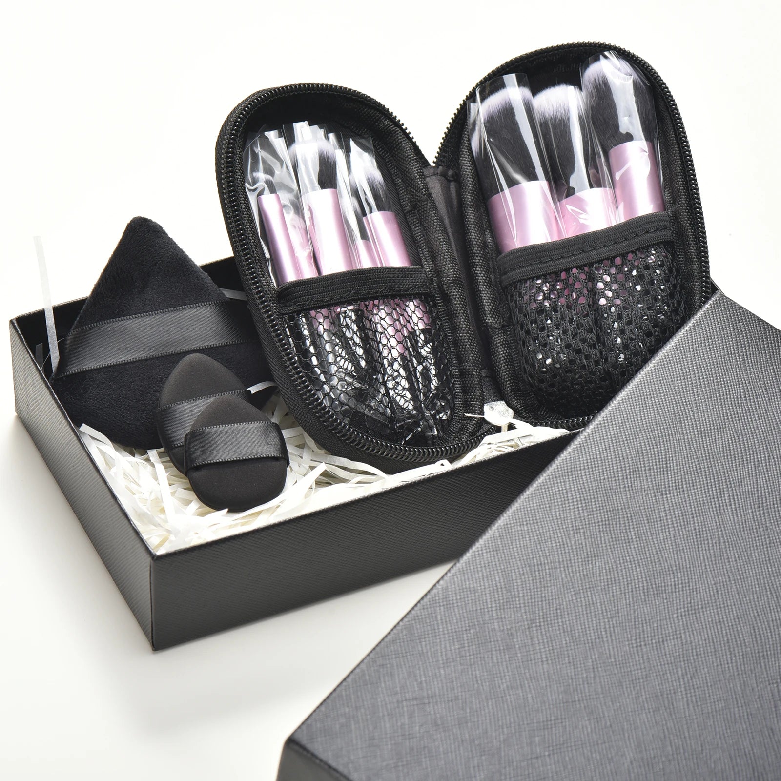 10 color Mini makeup brush Travel portable Makeup Tool Makeup Puff - Palm Brush Professional Makeup tool set Christmas gift Beauty World Shop