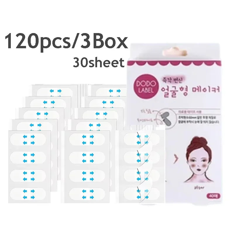 30/20/10Sheets V Lift Face Sticker Invisible Makeup Adhesive Lift Face Tape Slim Patch Breathable Sticker Lifting Tighten Chin Beauty World Shop