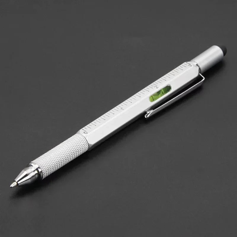 7 in 1 Multifunctional Pen Touch Screen Stylus Capacitive Pen with Screwdriver Ruler Levelgauge Refillable Ballpoint Pencil Tool Beauty World Shop