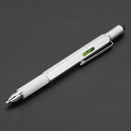 7 in 1 Multifunctional Pen Touch Screen Stylus Capacitive Pen with Screwdriver Ruler Levelgauge Refillable Ballpoint Pencil Tool Beauty World Shop