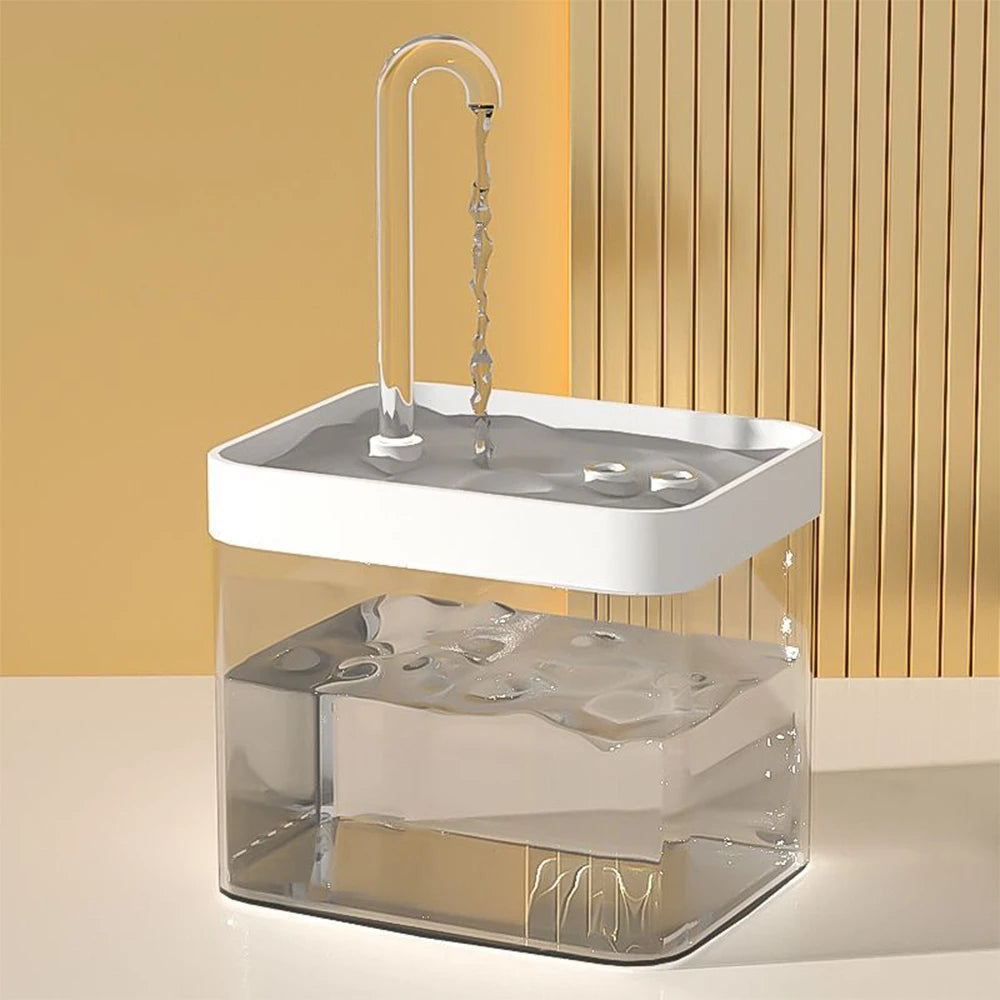 Cat Water Fountain Auto Filter Transparent Cat Drinker USB Electric Mute Recirculate Filtering Drinker for Cats Water Dispenser Beauty World Shop