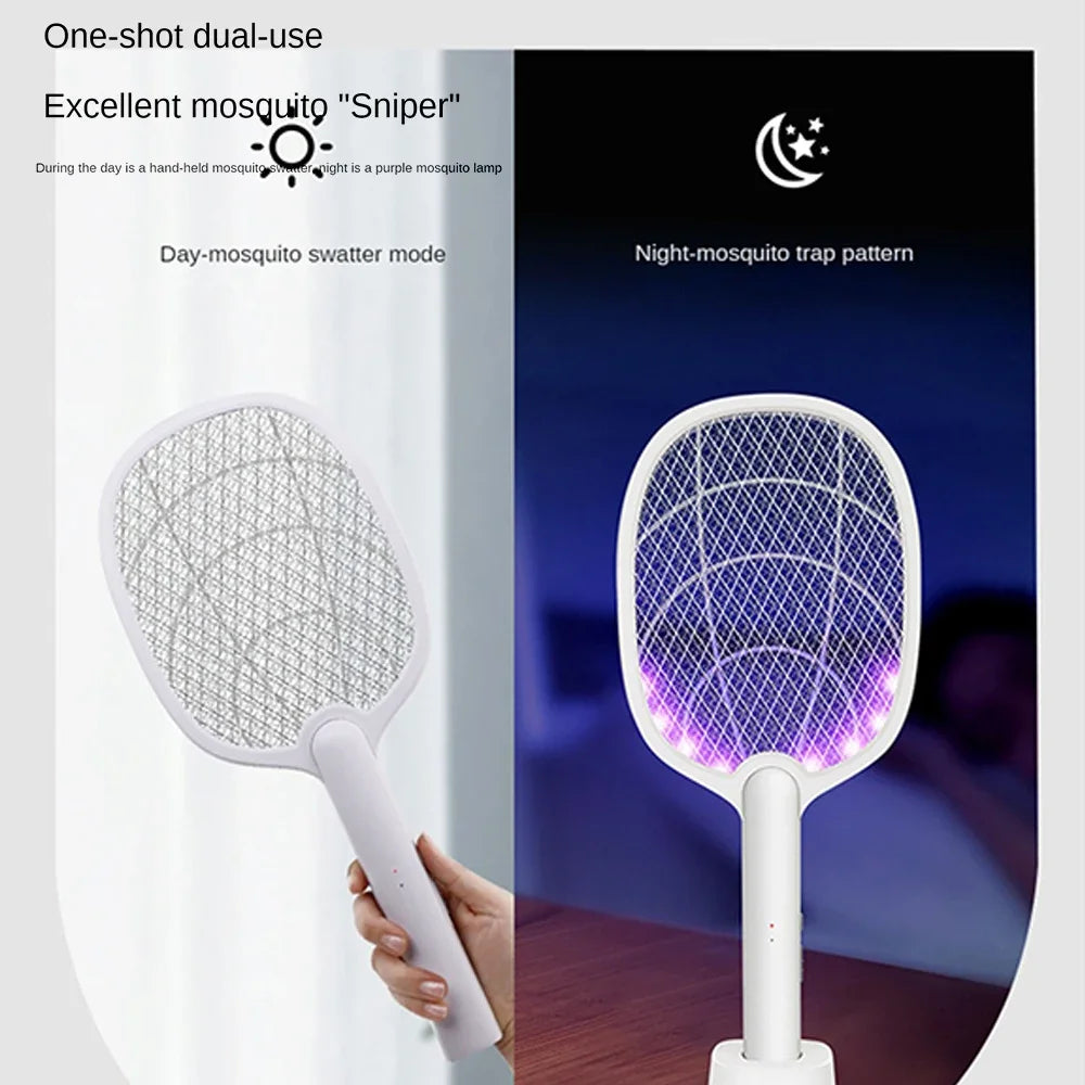 Mosquito Killer Lamp USB Rechargeable Electric Foldable Mosquito Killer Racket Fly Swatter Repellent Lamp Zapper Insects Racket Beauty World Shop