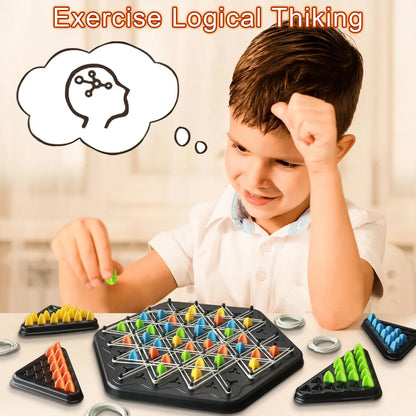 STEM Puzzle Toys for 3 Year Old Kids & Up, Triggle Game - Family Strategy Board Game (2 Players) Beauty World Shop