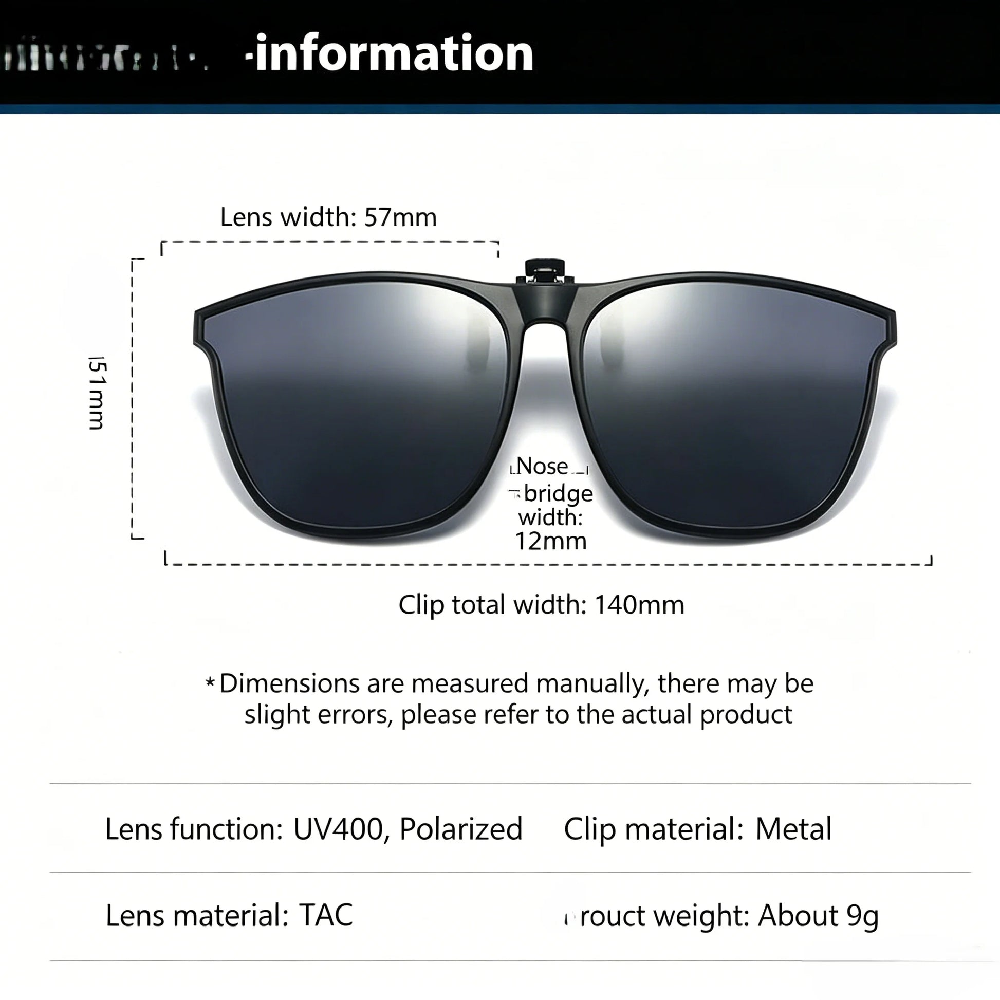 Polarized Clip On Sunglasses Men Women Car Driver Goggles Night Vision Eyewear Anti Glare Vintage Square Sun Glasses Beauty World Shop