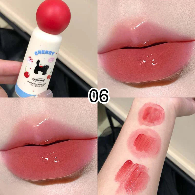 HERORANGE Meow Whisper Mirror Lip Gloss - Moisturizing Long-Lasting, Water-Glossy, Perfect for Spring/Summer Beauty Trend Shop