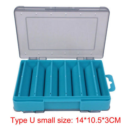 Shrimp Fishing Box Fishing Accessories Box Squid Jig Box Tackle Double Side Folio U Size Wooden Plastic Case for Fish Beauty World Shop