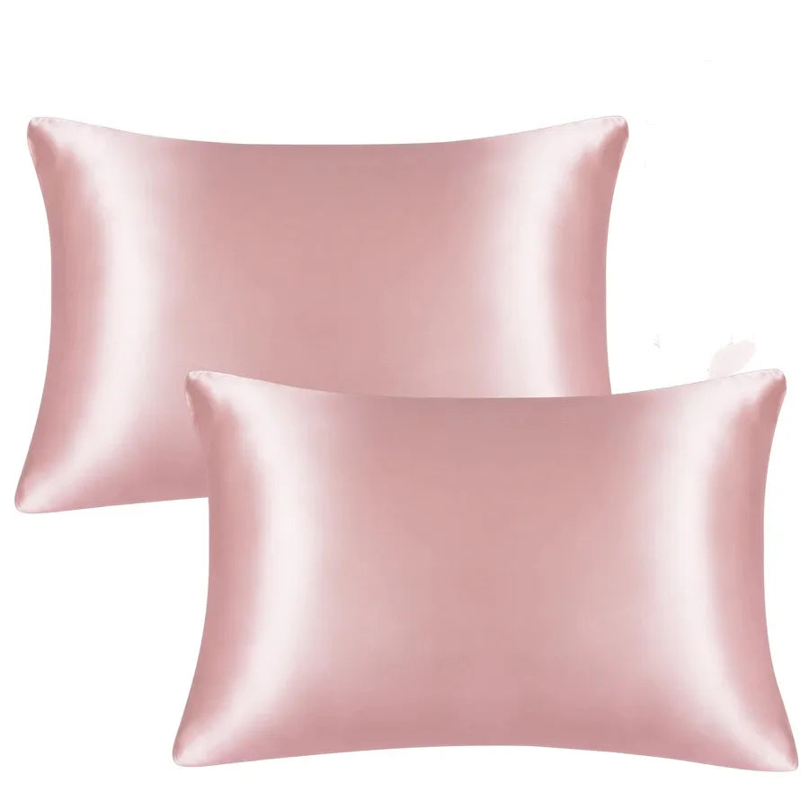 JuwenSilk silky stain pillowcase silky pillowcase natural silk pillowcase mulberry silk pillow case standard queen k Beauty World Shop