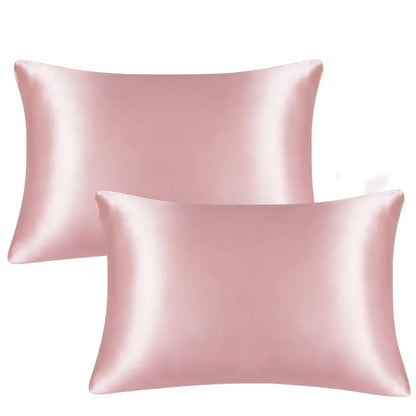 JuwenSilk silky stain pillowcase silky pillowcase natural silk pillowcase mulberry silk pillow case standard queen k Beauty World Shop