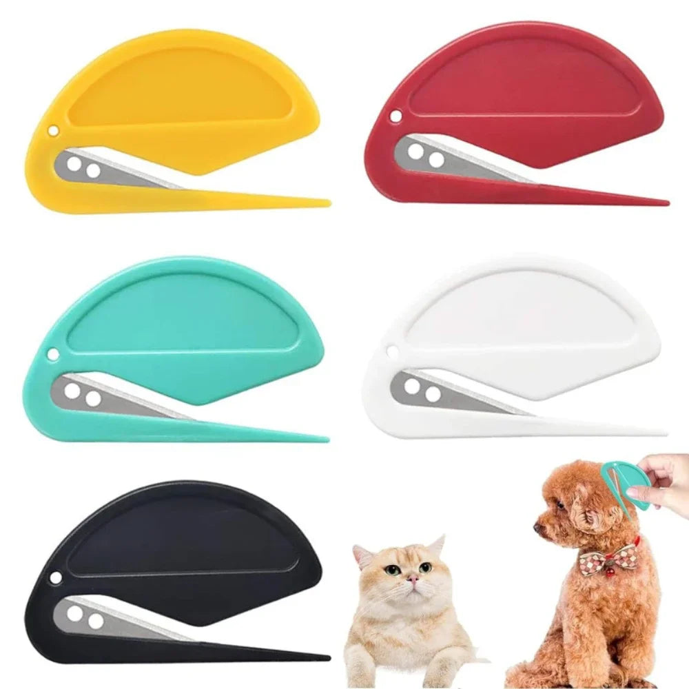 Multicolor Pet Knot Cutter Hair Remover Stainless Steel Painless Safe Grooming Brush for Dogs Cats Effective Shedding Comb Tool Beauty World Shop