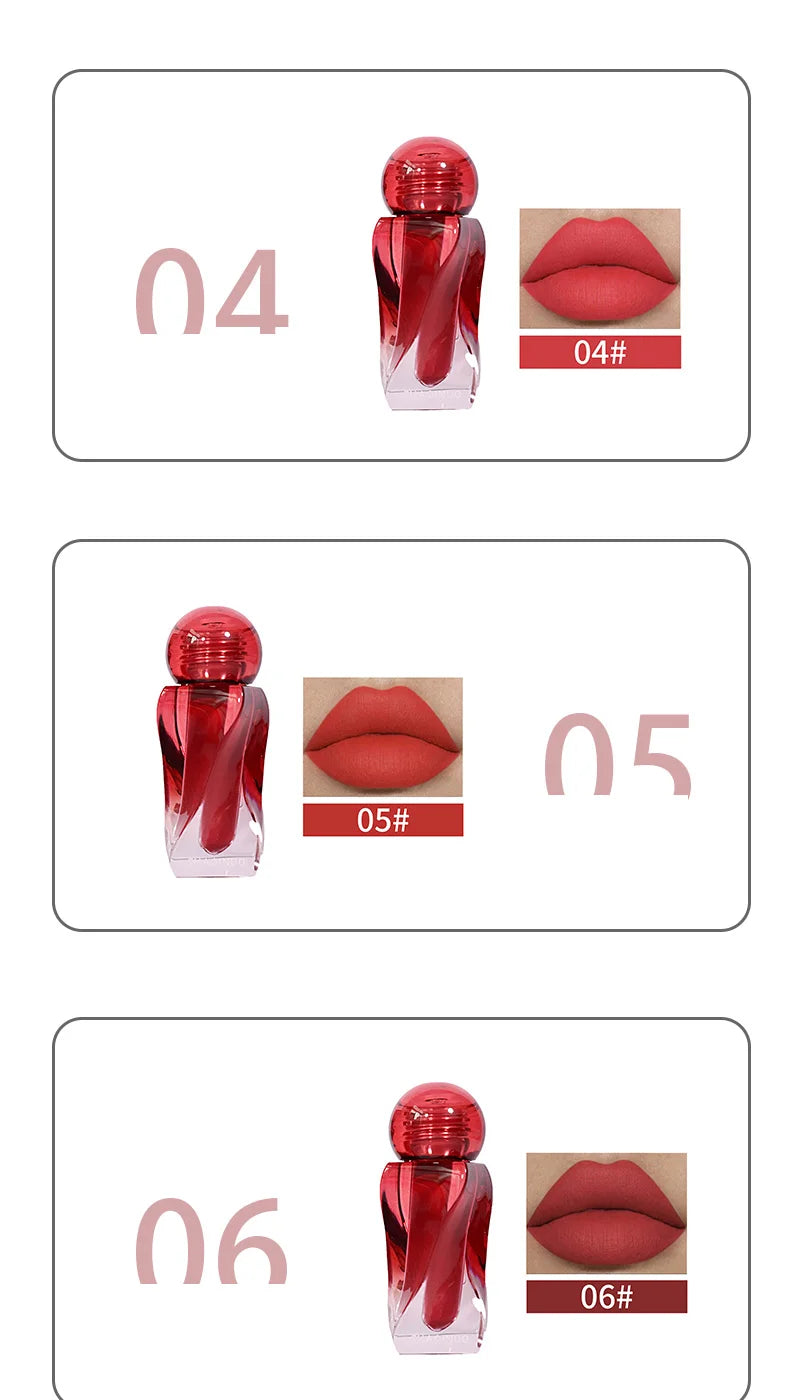 Artistic Soft Mist Mousse Lip Glaze Velvet Matte Lipstick Holding Makeup Not Easy to Sticky Cosmetics Lipstick Beauty Trend Shop