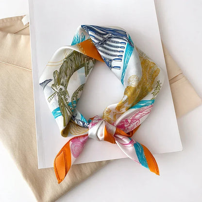 Scarf 100% Silk Bandana Women Square Scarves Wrap Kerchief Spring Fashion Luxury High Quality Headband Hijab Shawls 2026 Beauty World Shop