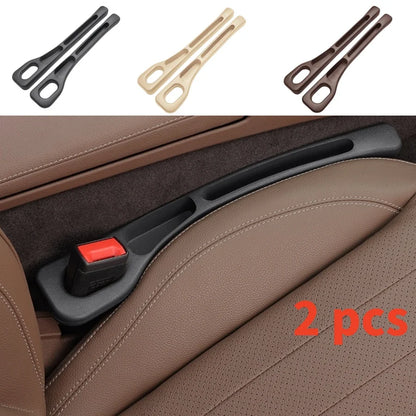2pc Car Seat Gap Filler Organizer Pu Waterproof Car Seat Gap Plug Strip with 2 Grooves Seat Gap Storage Auto Interior Accessorie Beauty World Shop