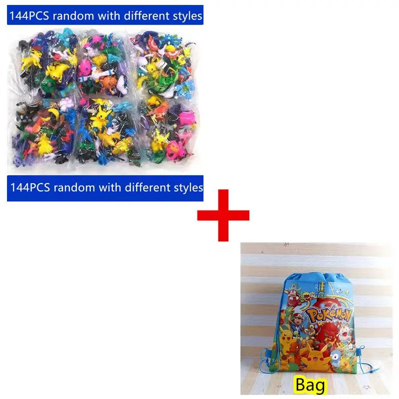 1-144 PCS Gift Box Christmas Gift Action Figure Toys Genuine  Anime Figure Toys For Children Beauty World Shop