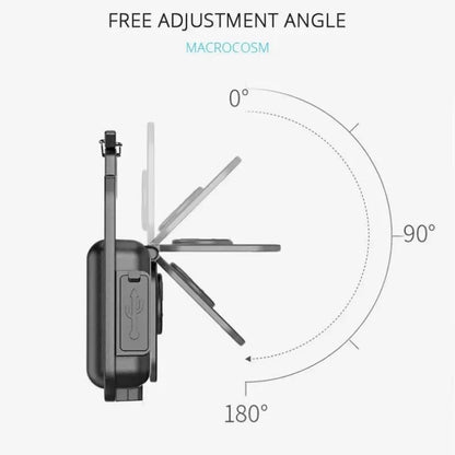 Mini LED Keychain Flashlight Aluminum Alloy USB Charging Portable COB Light for Camping Outdoor Work Fishing Beauty Fashion