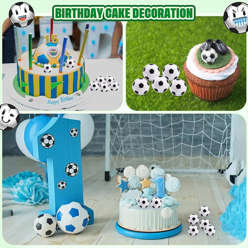 1/24 Mini Sports Balls for Kids Party Favor Toy Soccer Ball Anti Stress Ball Foam Football Kids Birthday Party Decoration Toy Beauty World Shop