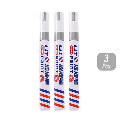 3mm 10p Colorful 8 Colors Permanent Paint Marker Waterproof White Markers tire tread rubber fabric Paint metal Paint Marker Pens Beauty World Shop