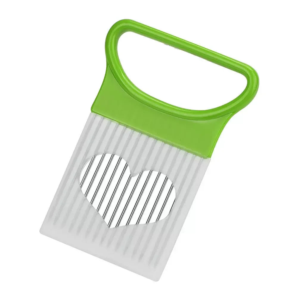 Effortlessly Slice Onions with this 1pc Colorful Onion Slicer Kitchen stainless steel potato chip onion holder Beauty World Shop